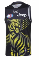 AFL rugby Richmond Old Tigers polyester breathable speed dry Richmond Tiers Guernsey