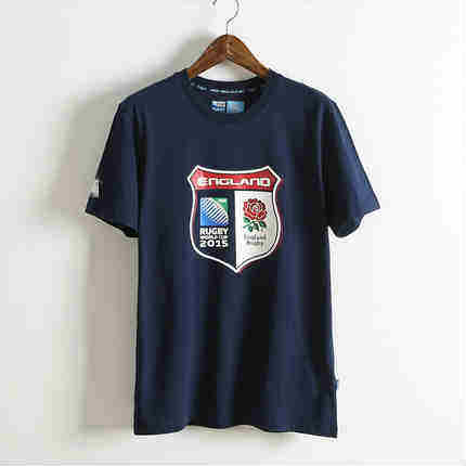 Men's pure cotton collar exports England short - sleeved loose T - shirt