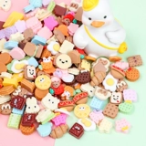 Маленькая игра с едой ручной работы, кремовый мобильный телефон, маленький защитный чехол, заколка для волос для маникюра, «сделай сам»