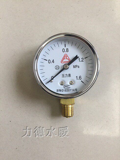Manual test pump Air compressor Pressure Watch accessories 0 6 1 6 2 5mpa60-100MM Table diameter