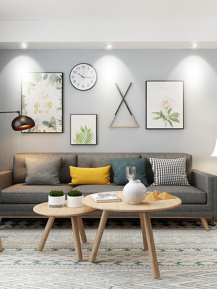 led spotlight hotel wall washer light narrow frame Nordic living room LED ceiling light anti-glare cob tube spotlight without main light