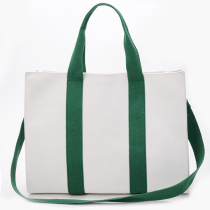 High-end big bag new womens bag European and American fashion canvas bag trendy letter shoulder bag large capacity messenger handbag