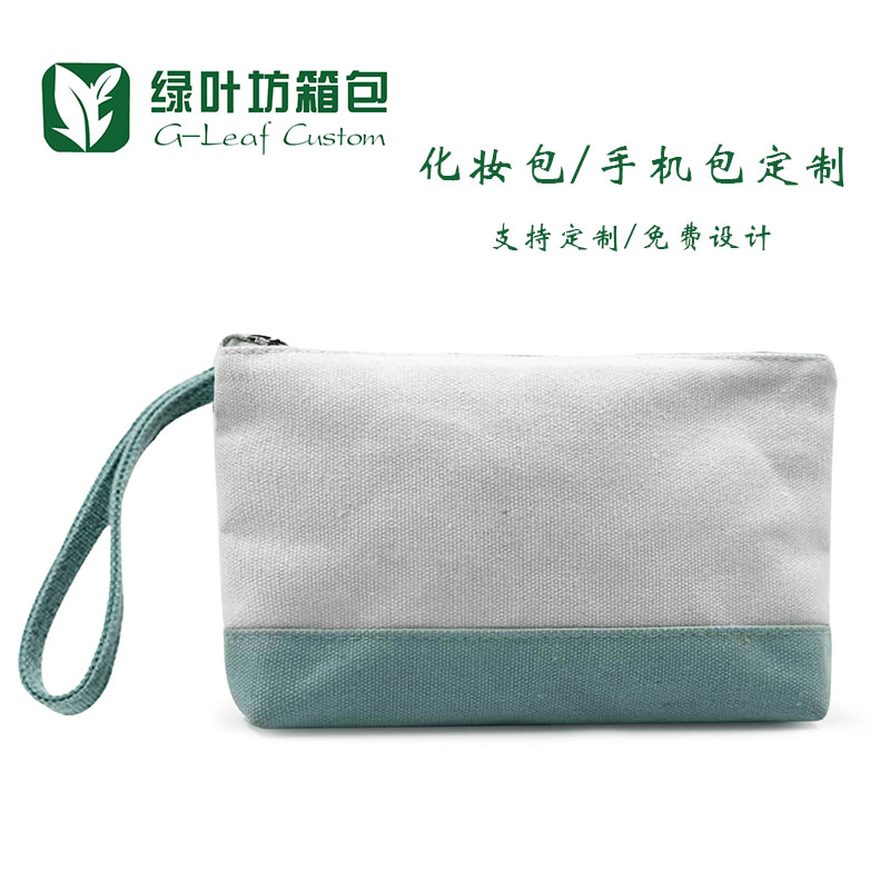 Hand Grab Canvas containing Necklace Bag Makeup Bag Blank Hand-painted Custom India logo Contained Wash Bag Travel Bag