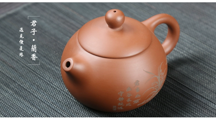 Tay cầm nồi gốm tím tím nồi đặt tinh khiết bán thủ công màu tím bùn bong bóng nhỏ trà kung fu ấm trà đặt nhà đá - Trà sứ