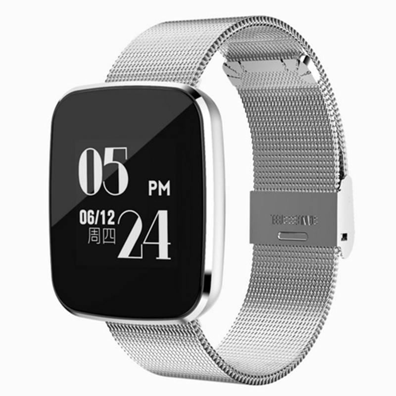 Smart wearable bluetooth sports bracelet waterproof long standby information synchronization heart rate blood pressure sleep monitoring watch