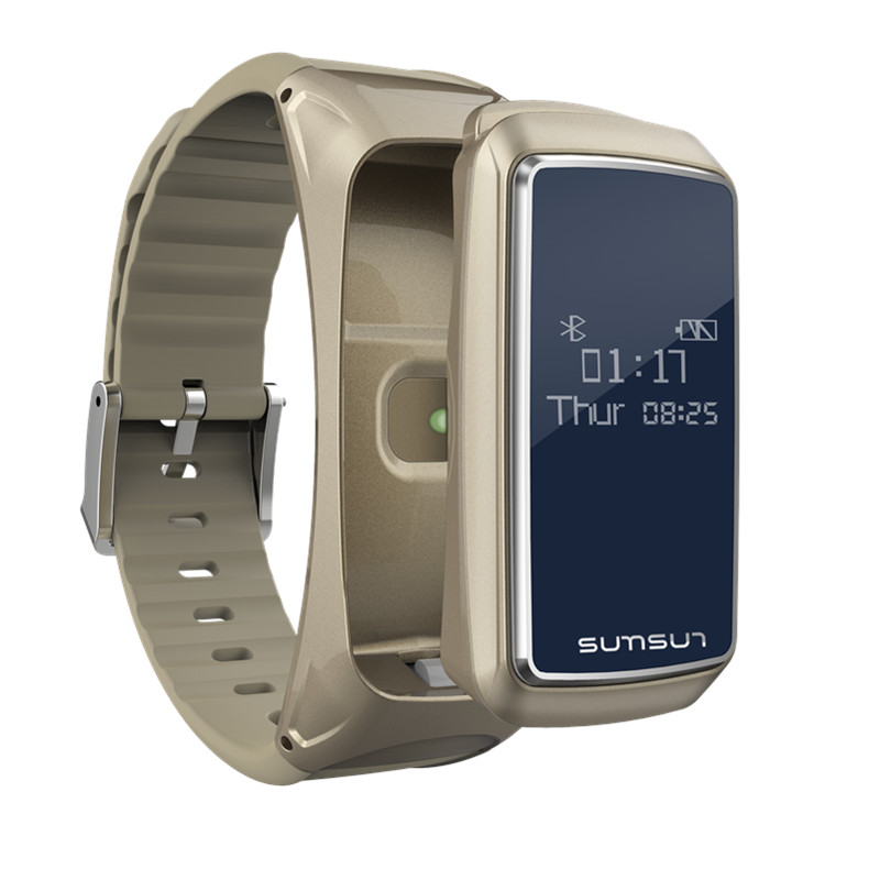 Smart headphone bracelet car carries Bluetooth watch outdoor sports metering sleep monitoring heart rate alarm call music
