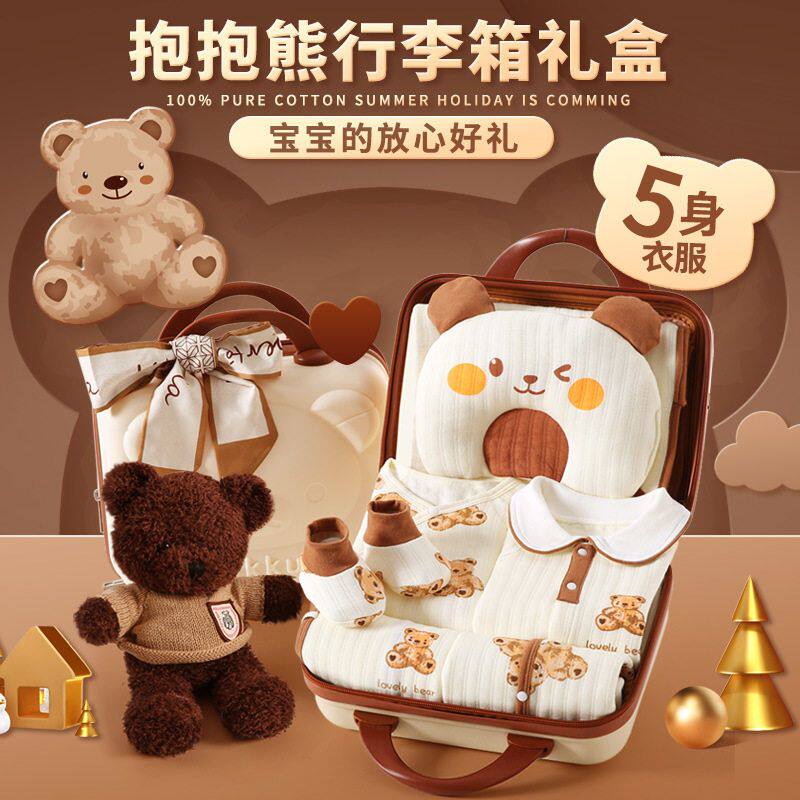 Набор подарочных коробок для встречи новорожденных детей - подарок высокого класса при рождении ребенка - подарок высокого класса при посещении роддома