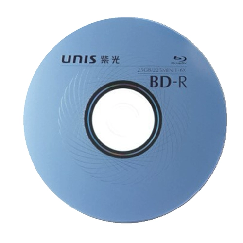 Unis Ziguang BD-R Blue Light Barrier Black CD 6 Speed ​​25G 225Min Barrel 10-в-ожог слепого британца