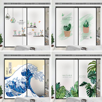 Glass sticker anti-peep privacy creative personality decoration cartoon sticker window glass sliding door bathroom office