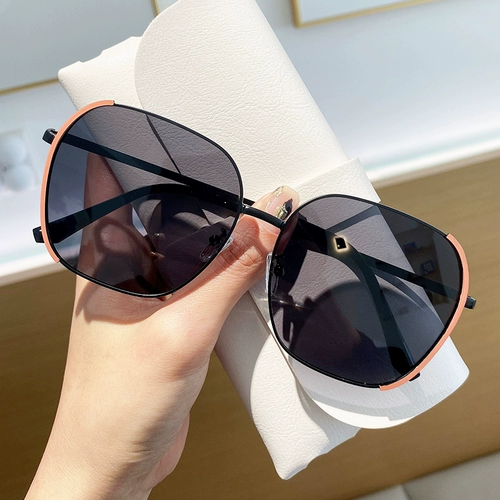 Зеленые модные очки на солнечной энергии, коллекция 2022, по фигуре, в корейском стиле, защита от ультрафиолета