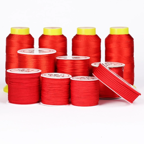 Оберег на день рождения, браслет из красной нити, плетеное ожерелье ручной работы, 7 размер, DIY