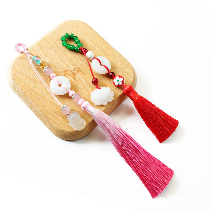 The flute pendant Chen love order with the same flow Su pendant ancient wind qipao press cardiao-length version of the package Bauhanfu accessories