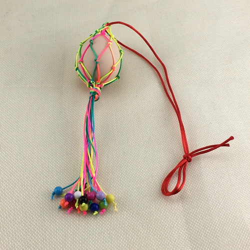 Сумка для яиц Lixia производила творческие красочные скважины фестиваль фестиваля Dragon Festival, яичная сеть детской ткацкой материалы.