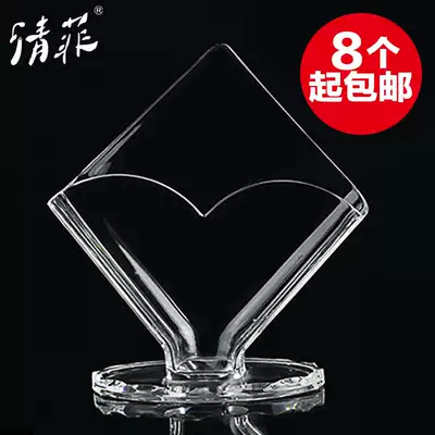 Hotel napkin paper box Hotel dining room Plastic square simple acrylic transparent tissue holder Vertical dining table