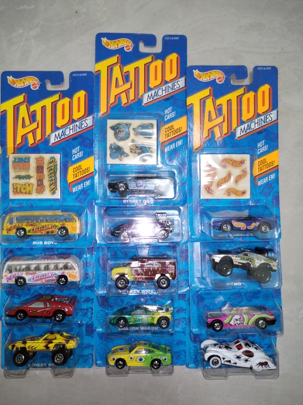 【Tattoo Car】(Updated on April 14) Hot Wheels Tattoo Machine Ferrari Porsche School Bus, Etc