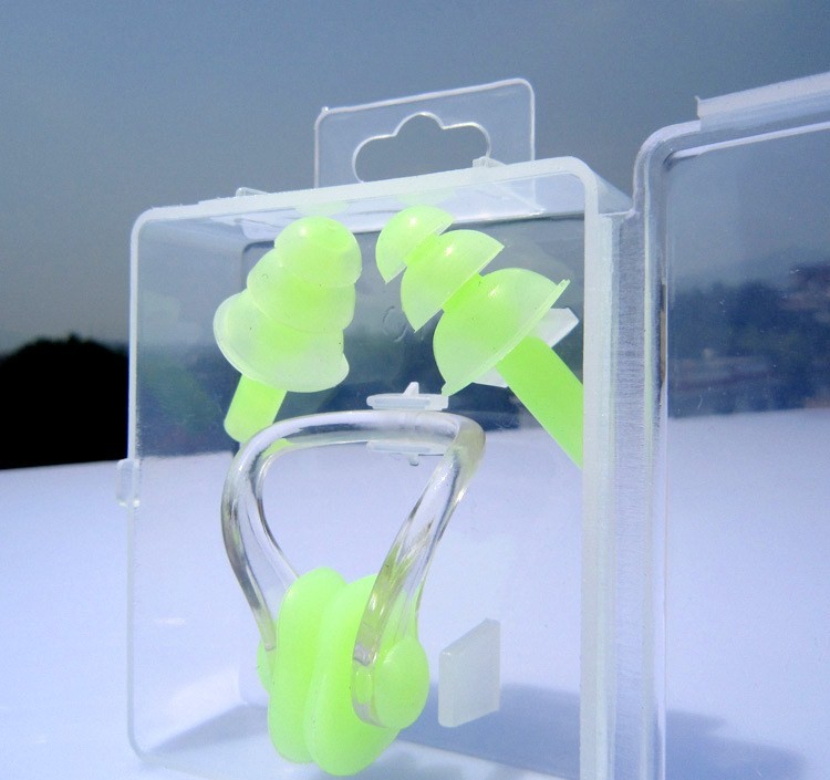 Boxed nose clip earplugs full set of swimming equipment waterproof accessories silicone earplugs swimming