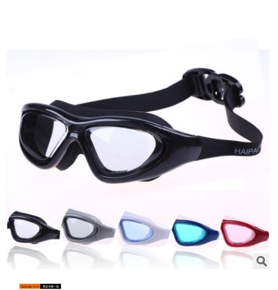 High-definition anti-fog swimming glasses large frame waterproof anti-fog male and female adult flat swimming goggles
