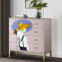American Painted Five Bucket Cabinet Modern Minima Light Extravagant 5 Closet Living Room Decorated with drawer Cupboard Side Cabinet Bedroom Lockers