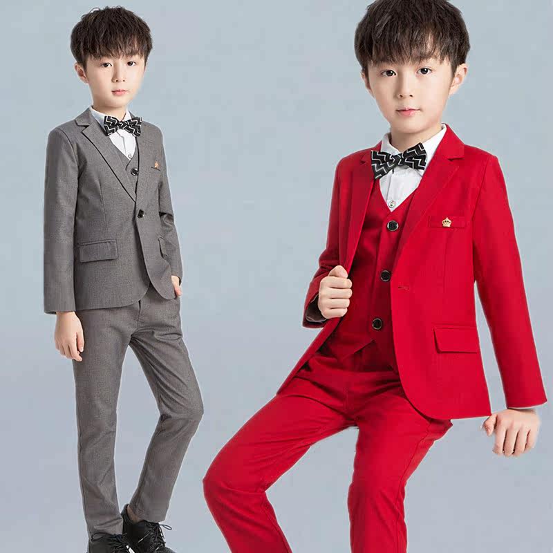 Boy Suits Suit Children's Suit Jacket Baby Gentleman Gown Flower Boy Wedding Show Host Little Boy