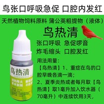 Bird feed drinking water additive bird heat clear breathing Zhang mouth shortness of the cold sayin mouth clear fire jade bird gold green