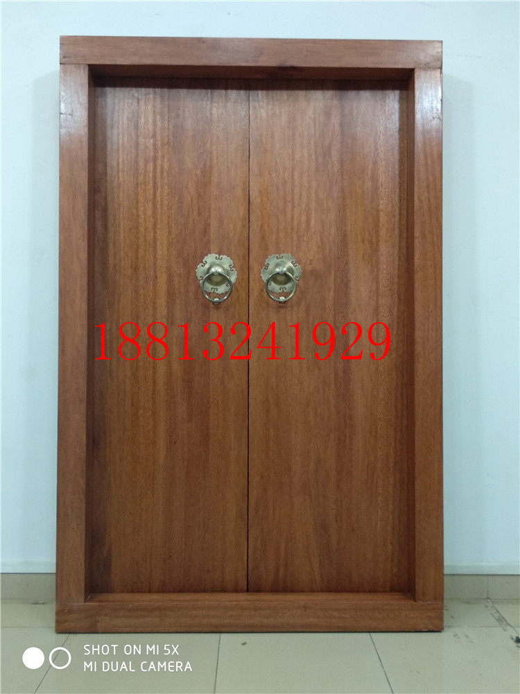 Chinese classical gate Begonia wood gate solid wood villa gate rural rural courtyard retro antique gate customization