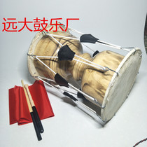 Log-colored cowhide Korean long drum children and adults dance Korean waist drum drum performance drum rope drum