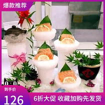 Ice-column sub-mold ice sculpted cylindrical sashimi Decorative Frozen Ice Cubes silicone mold-shaped kitchen with sashimi ice column molds