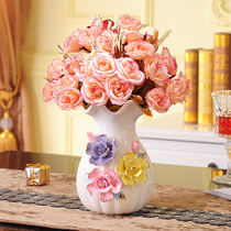 Eurostyle ceramic vase pendulum pieces home dining room TV cabinet decorations modern minimalist handicraft water peels small