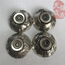 Spring and summer autumn winter old silver bowls tea brewls pure bronze silver silver small silver bowls tea bowls tea bowls tea set for a retro vini play collection