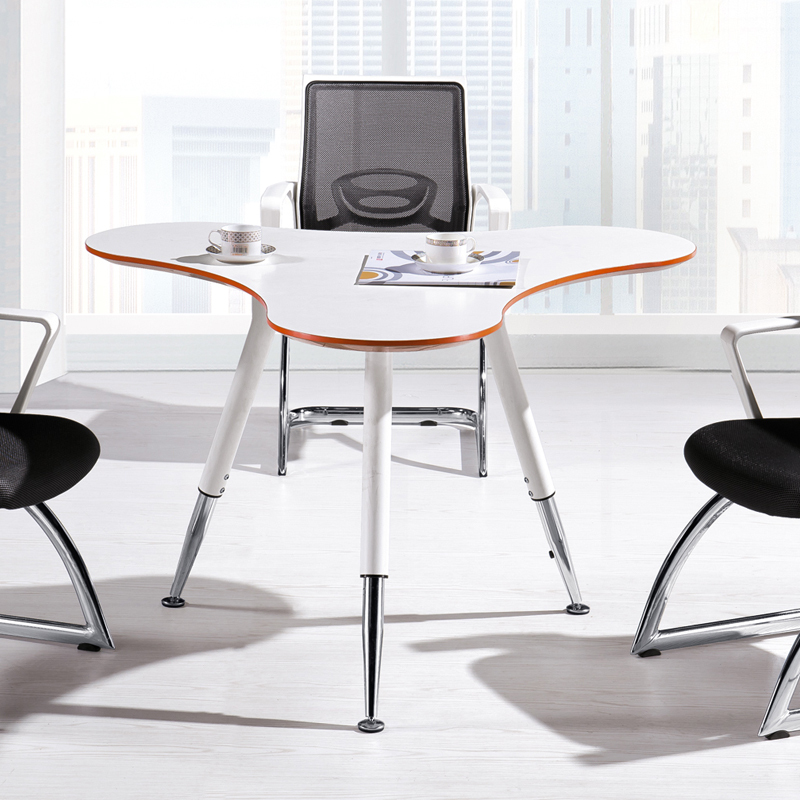 Negotiation Table and Chair Combination Round Table Reception Table Office Negotiation Table Simple Modern Conference Table Triangle Training Table