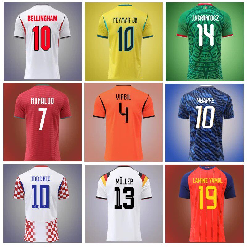 The 2026 national team jerseys for Portugal, Germany, Spain, France, England, Argentina and the Netherlands, men's and women's football jerseys