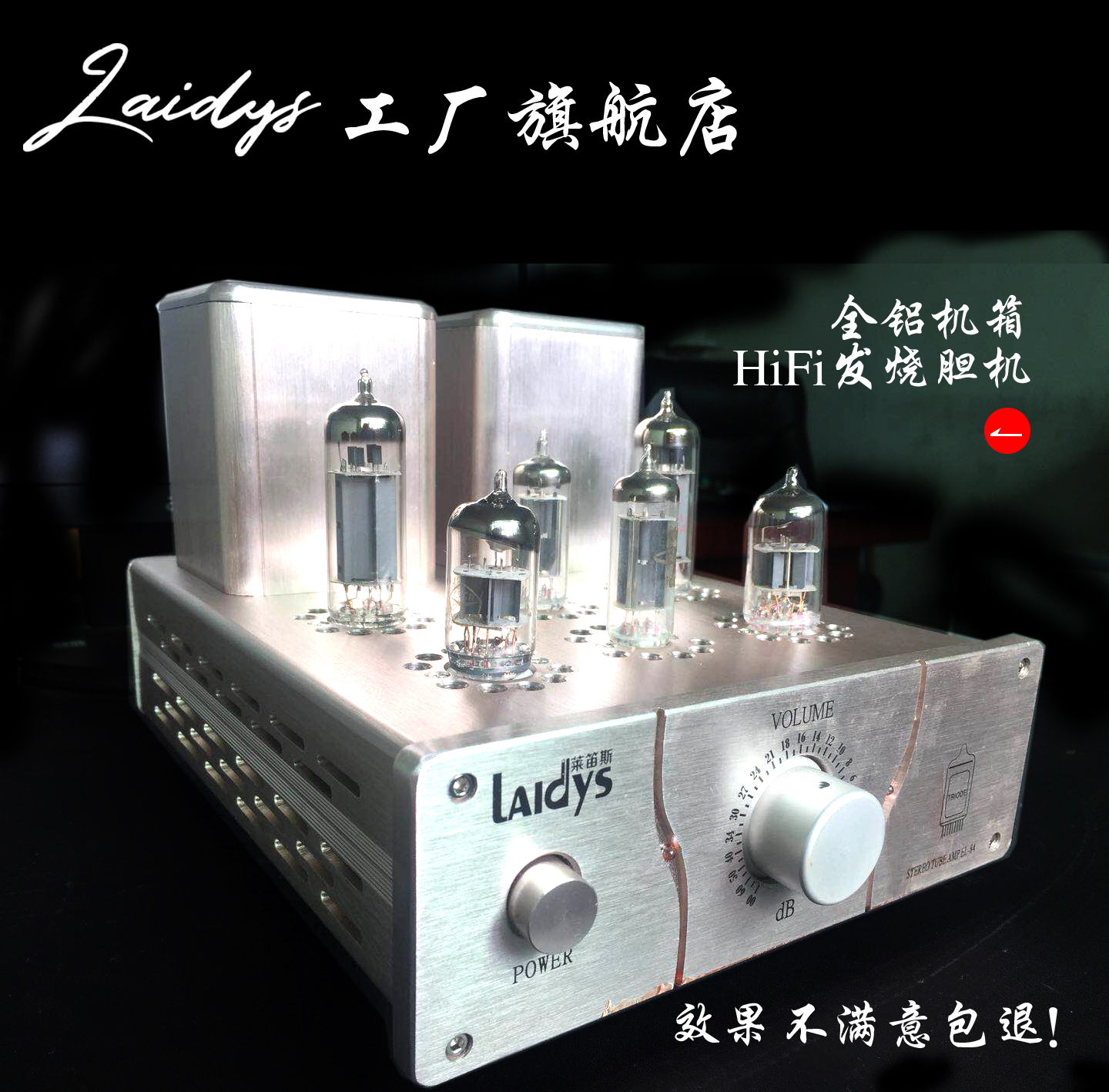 Human Acoustic Poison full aluminum Host shell Small guts HiFi Gall Machine Power Amplifier Fever Level EL84 Single-end gallbladder machine