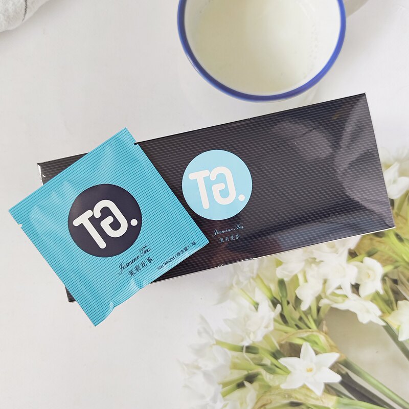 Tg Tea House Jasmine Tea Fragrant Green Tea Five-Star Hotel Triangular Silk Tea Bags Boxed Tea 25 Tea Bags