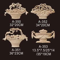 Dongyang wood carving Chinese solid wood Applique Flower Basket flower piece carved flower woodflower Buddhist niche carving flower basket corner flower beam support stigma