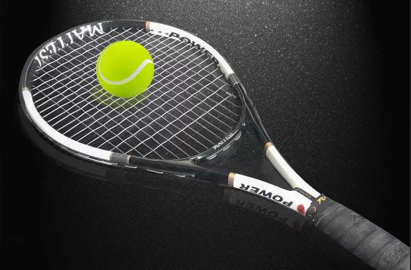 Vợt tennis đôi đôi bắn phù hợp với người mới bắt đầu 2 gói vài chính hãng chuyên nghiệp đầy đủ carbon siêu ánh sáng bóng huấn luyện viên