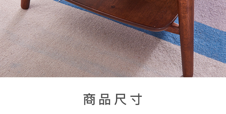 Bàn cà phê gỗ rắn Bắc Âu đơn giản hiện đại căn hộ nhỏ nhà phòng khách đăng nhập bàn trà gỗ rắn đồ gỗ - Bàn trà bàn trà tròn mặt đá