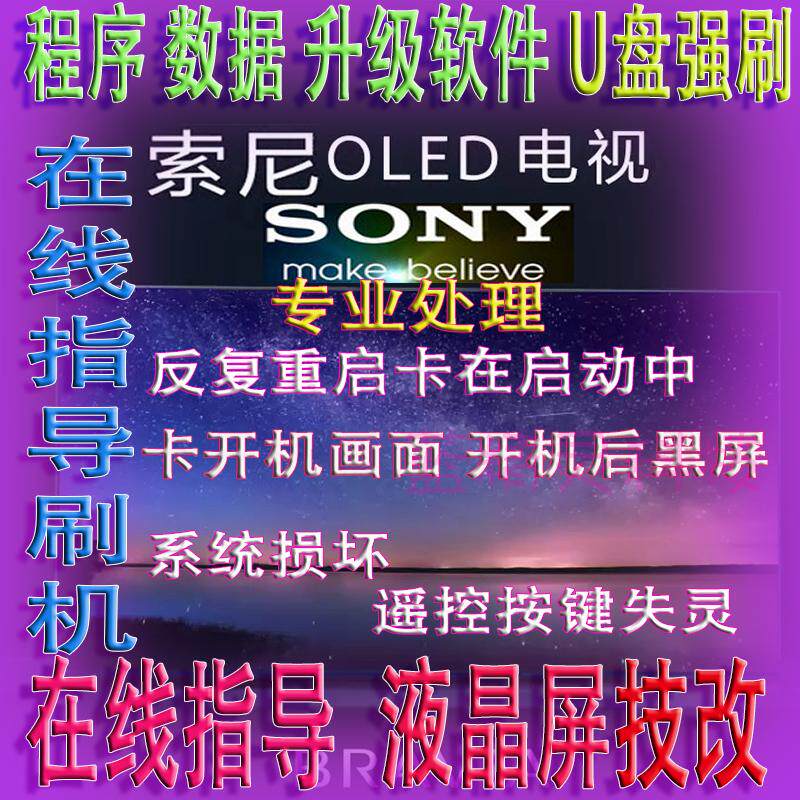 Sony TV KDL-40R550C KDL-48R550C Upgrade Program Data Software U Pan Strong Brush Firmware Package