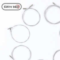 ChiaoGoo 360° Rotatable Needle Rope ChiaoGoo Connecting Rope Silver Rope Ready in Stock