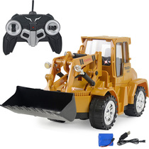 Childrens remote control bulldozer charging engineering vehicle car simulation forklift model toy car excavator boy gift