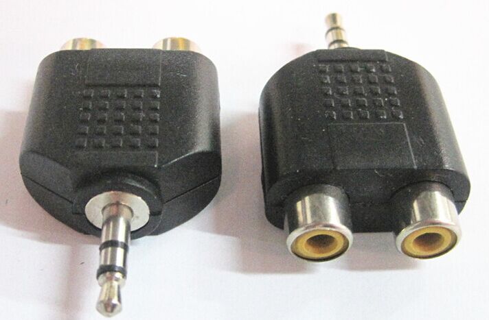 3 5mm MALE PLUG TRANSFER DOUBLE LOTUS MOTHER SOCKET HEADPHONE PORT CONVERSION DUAL AUDIO COMPUTER OUTPUT LOTUS 10% II