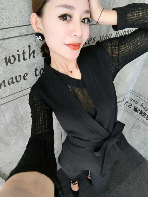 Áo ga Âu 2018 nữ mùa thu mới vest nữ thời trang Hàng hóa châu Âu Áo mỏng và đơn giản bên ngoài áo cardigan thủy triều áo khoác nữ cao cấp