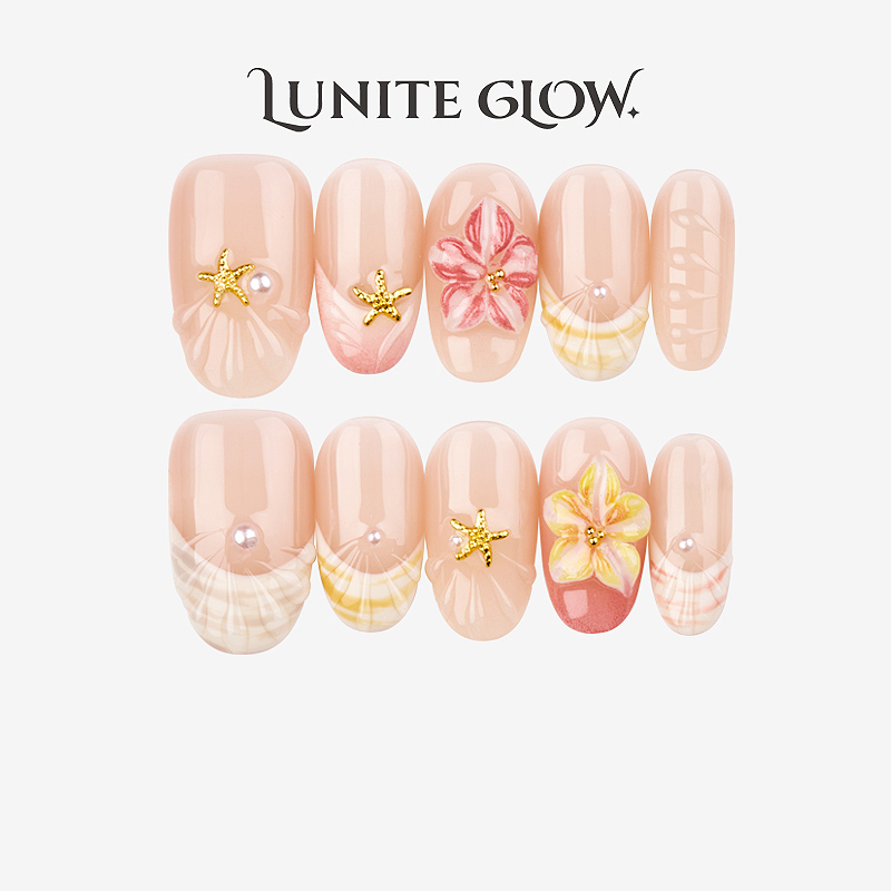 Luniteglow 2026 Handmade Pink European and American Holiday-Style Almond-Shaped Nail Art High-Quality Gift Luniteglow 2026 Handmade Pink European and American Holiday-Style Almond-Shaped Nail Art High-Quality Gift