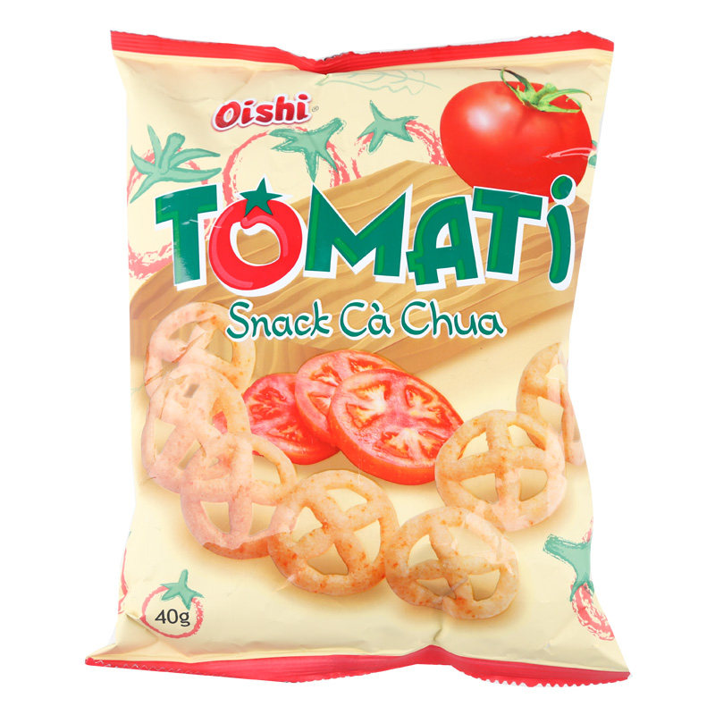 vietnam imported oishi/oishi tomato circle 40g leisure snacks afternoon tea snacks inflated food