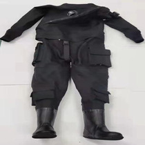 Dry fully enclosed Waterproof Diving suit mens professional salvage rescue project cleaning conjoined soft wear-resistant winter