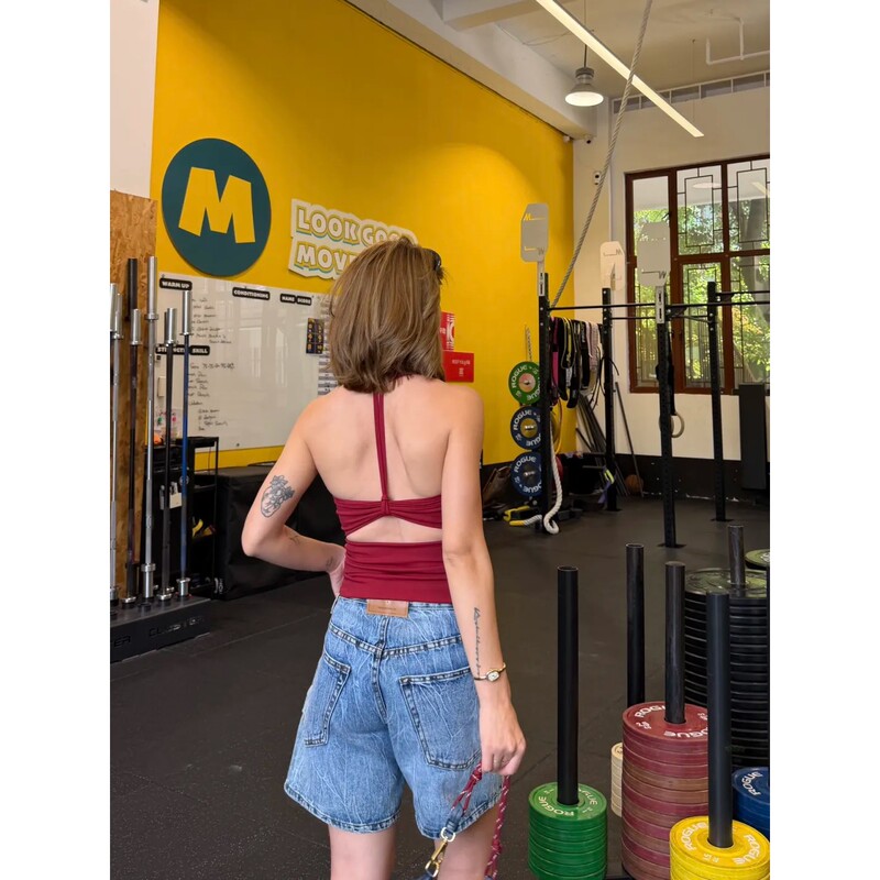 Ajin T-Shaped Sports Vest with Open Back, Slimming and Figure-Flattering, Square Neck, Sweat-Absorbent, Breathable, Quick-Drying Ajin T-Shaped Sports Vest with Open Back, Slimming and Figure-Flattering, Square Neck, Sweat-Absorbent, Breathable, Quick-Drying