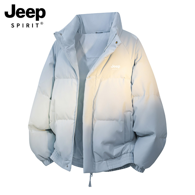 JEEP羽绒棉服男款冬季2025新款加厚保暖棉袄冬装立领男士棉衣外套 3