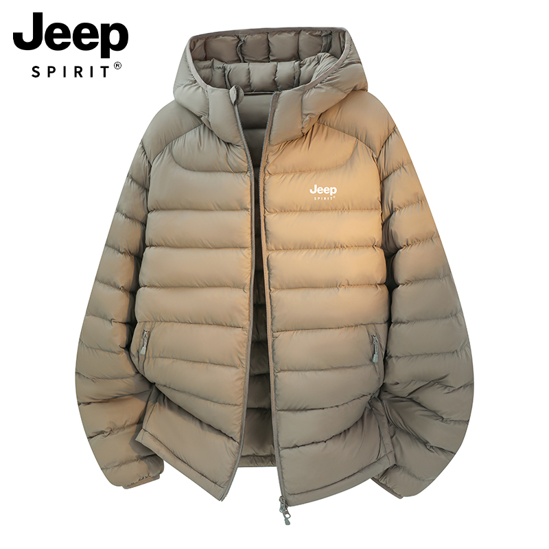 Jeep Ribbed down Cotton Jacket for Men, 2026 New Winter Lightweight Cotton Coat for Teenagers, Couple's Cotton Padded Jacket