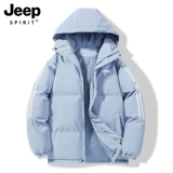 Jeep, зимний пуховик с пухом, куртка, 2024 года, подходит для подростков, увеличенная толщина, для влюбленных