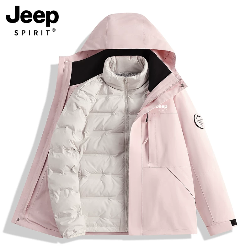 Демисезонная лыжная куртка-пуховик JEEP SPIRIT, три в одном