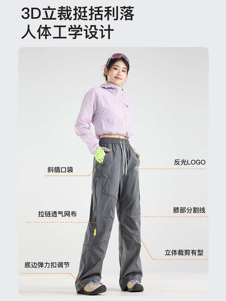 Jeep Softshell Pants for Men and Women, Outdoor Hiking and Skiing Three-In-One Mountaineering Pants, Windproof and Waterproof Sports Overalls